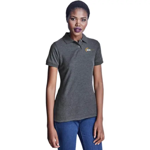 Ladies Boston Golf Shirt Charcoal Main